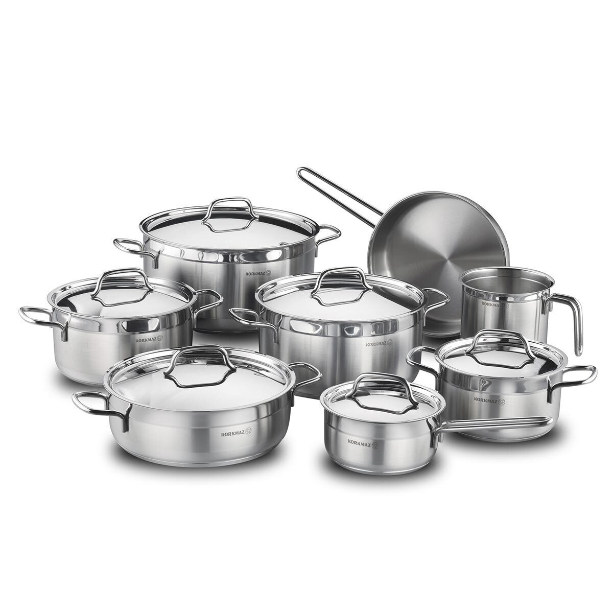 Korkmaz Alfa Grande 14 Pcs. Cookware Set