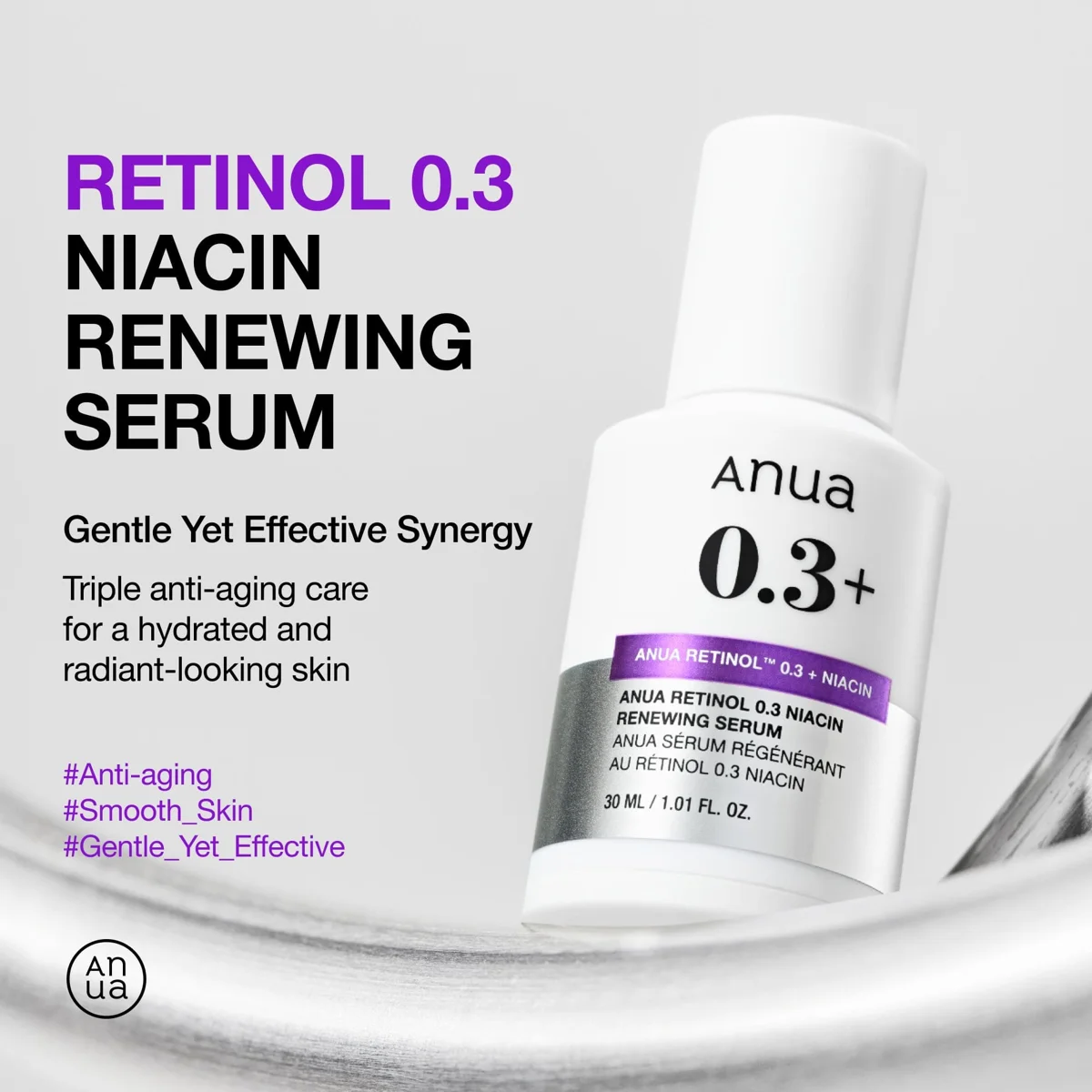 Anua Nano Retinol 0.3% + Niacin Renewing Serum 30 ml