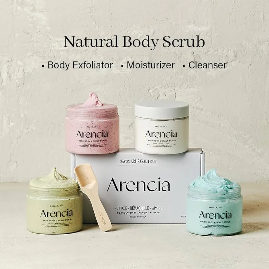 Arencia Cloud Body & Scalp Scrub — French Mint & Lily 260 g