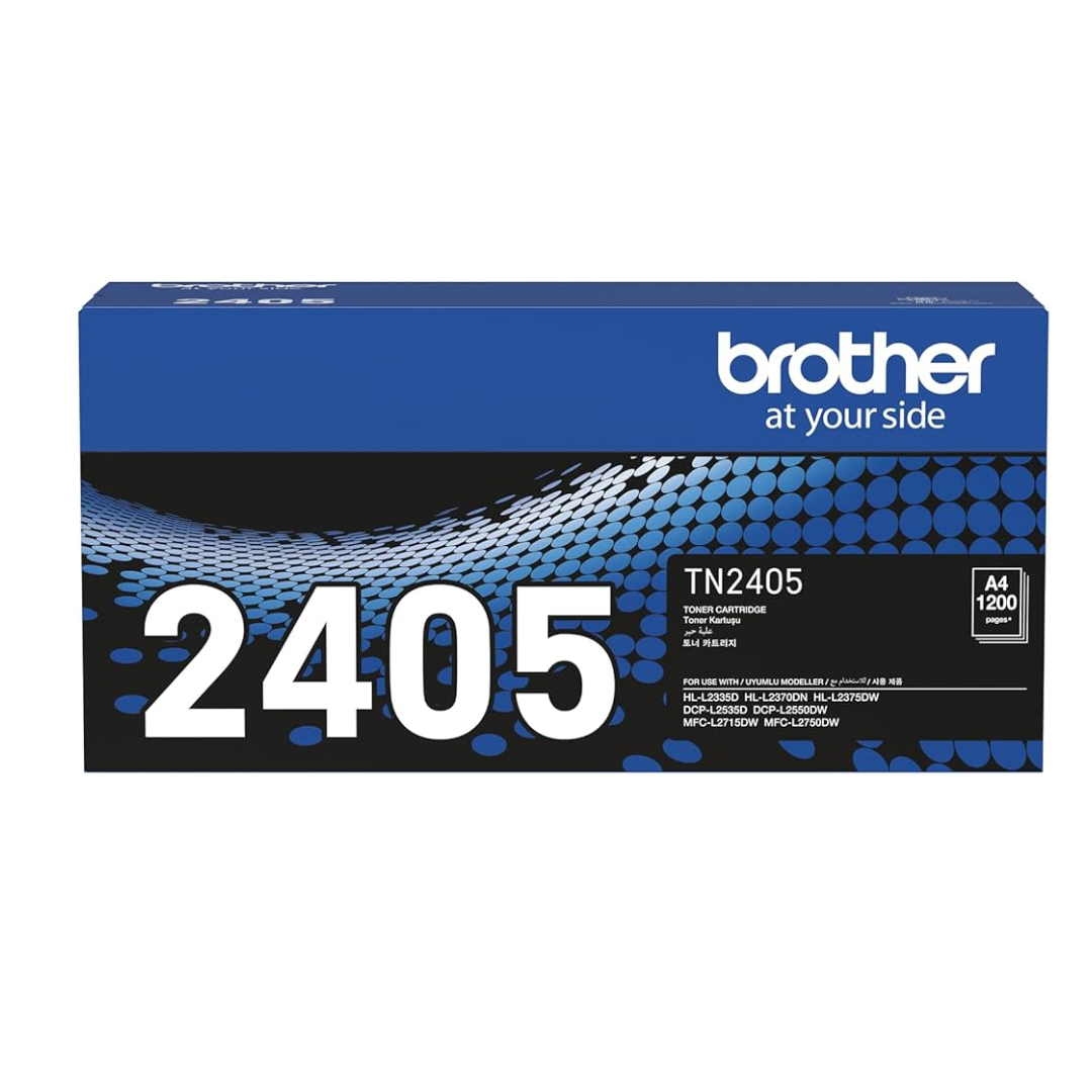 Brother TN-2405 Black Toner Cartridge - 1200 Pages for DCP-L2550DW, HL-2335D, L2370DN