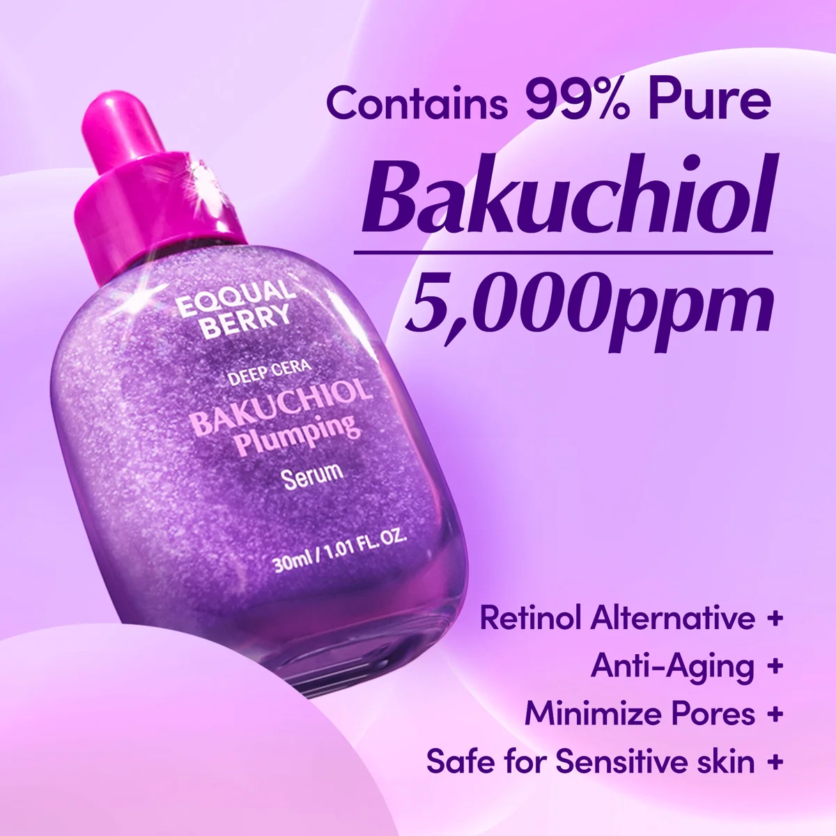 EQQUALBERRY Bakuchiol Plumping Serum 30 ml