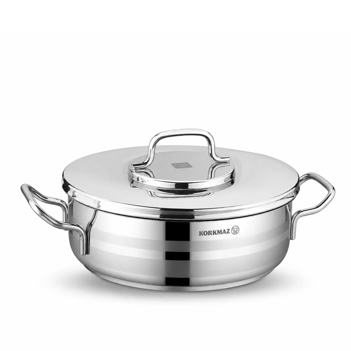 Korkmaz Astra 9 Pcs Stainless Steel Cookware Set | Stainless Steel Pots and Pans Set | Induction Compatible Tri-Ply Bottom Pots and Pans Set - KA2050
