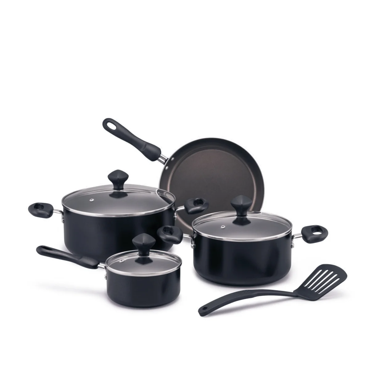 Prestige 8 Pcs Value Pack Cookware Set | Non-stick Pots and Pans Set | Cooking Set with Frying Pans, Saucepans, Saute Pan - PR22483
