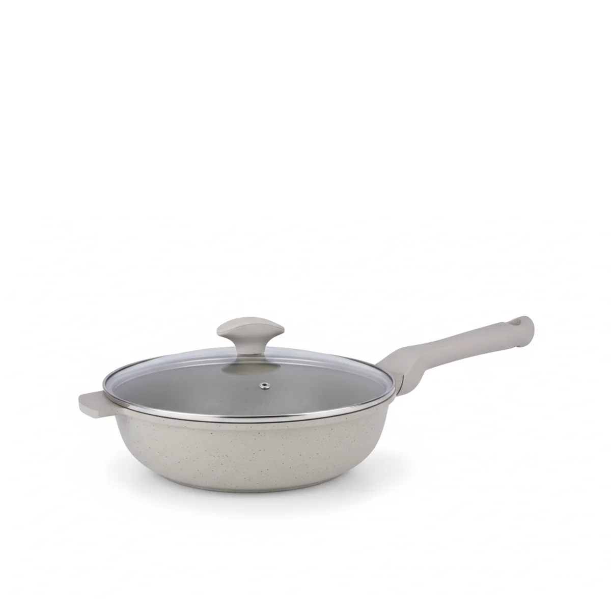 Prestige Essentials 9-Piece Grey Granite Cookware Set  | Non-Stick Pots and Pans Set | Induction Compatible Cooking Set |  PR80976
