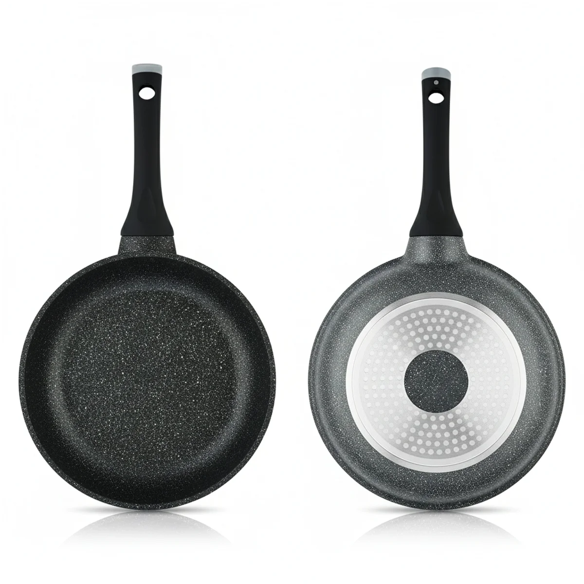 Prestige Essentials 9pcs Pots and Pans Set | Nonstick Cookware Sets | Granite Pots Set | Kitchen Induction Pots and Pans Cooking Sets | Pan Sets for Cooking | Black - PR80989