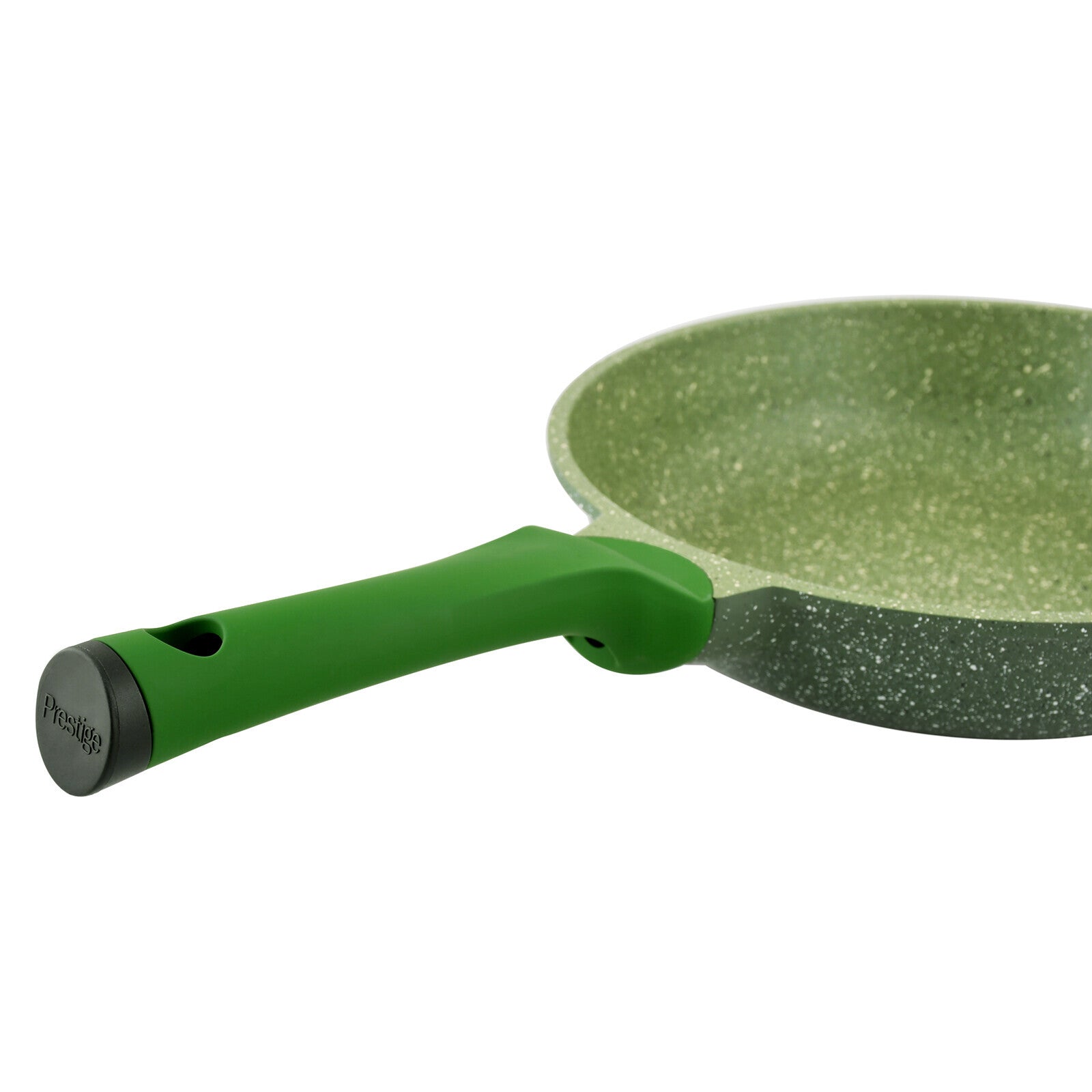 Prestige Essentials Granite Non-Stick Fry Pan 24cm | Induction Compatible Cast Aluminium Frying Pan | Green - PR81101