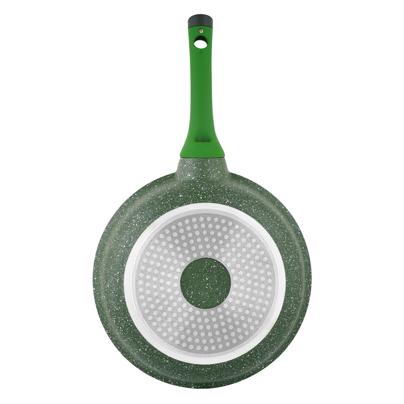 Prestige Essentials Granite Non-Stick Fry Pan 24cm | Induction Compatible Cast Aluminium Frying Pan | Green - PR81101