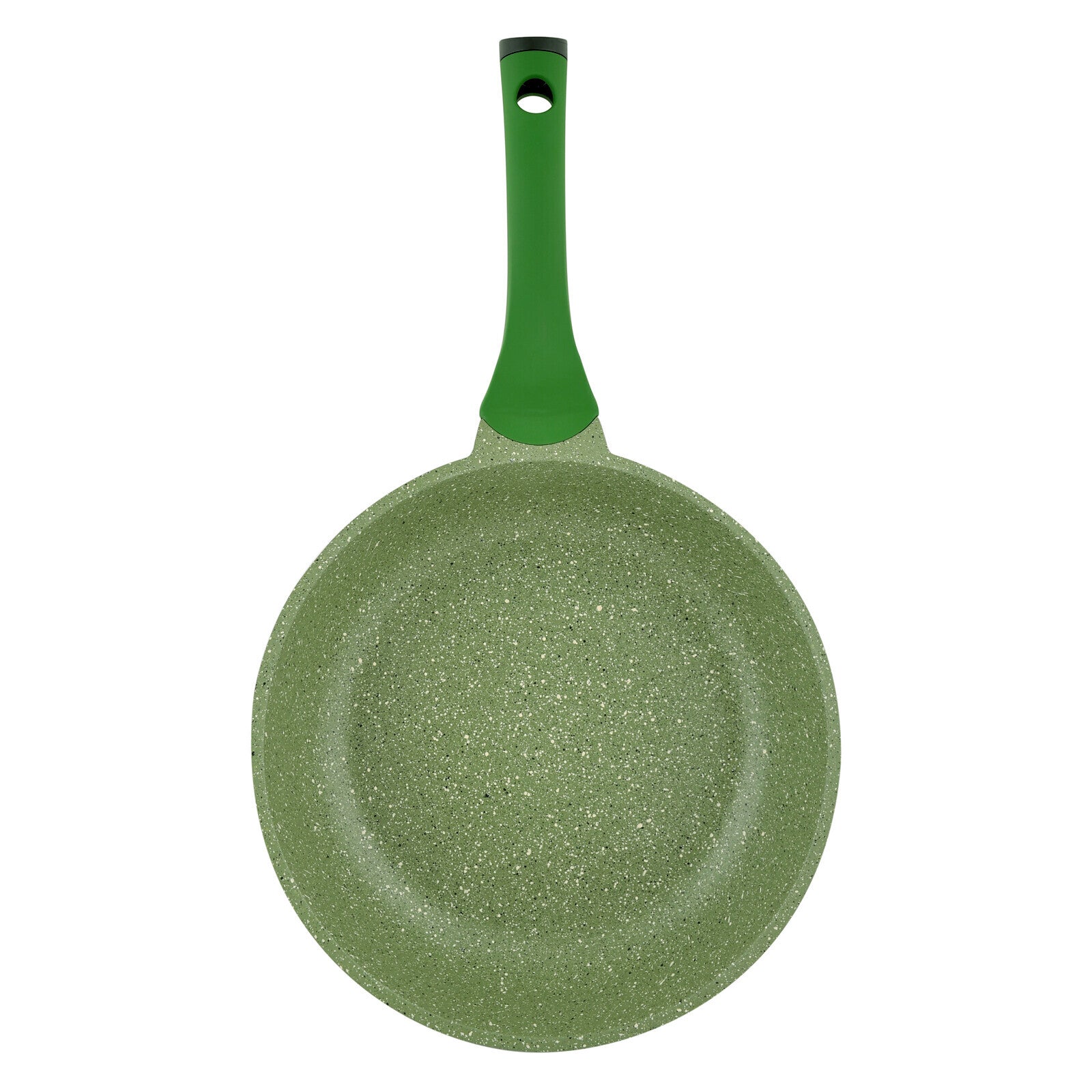Prestige Essentials Granite Non-Stick Fry Pan 24cm | Induction Compatible Cast Aluminium Frying Pan | Green - PR81101