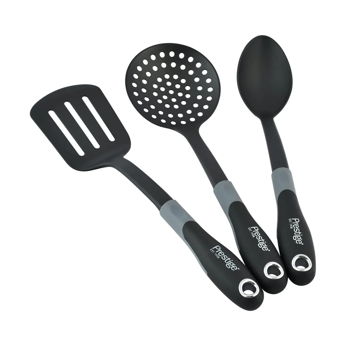 Prestige Essentials Nonstick Pots and Pans Set | Induction Cookware Set 11 Pieces | Non Stick Set Combo | Granite Cooking Set | Fry Pan Non Stick Combo Set | Black - PR80985