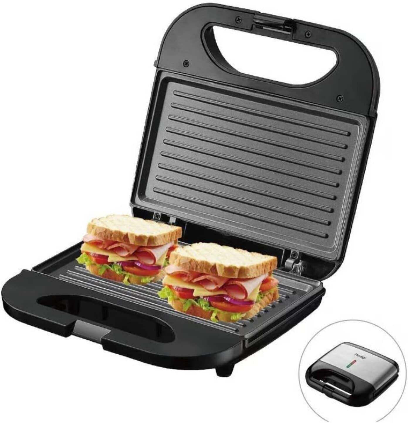 Prestige Stainless Steel Sandwich Maker PR81520 - Efficient Grilling for Quick Meals