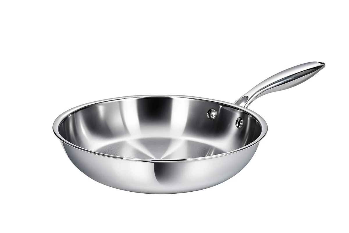 Prestige Tri Ply S/S Twin Frypan Set 24Cm / 28Cm Fry Pan | Induction + all hob suitable | Pots and Pans Set | PR81205