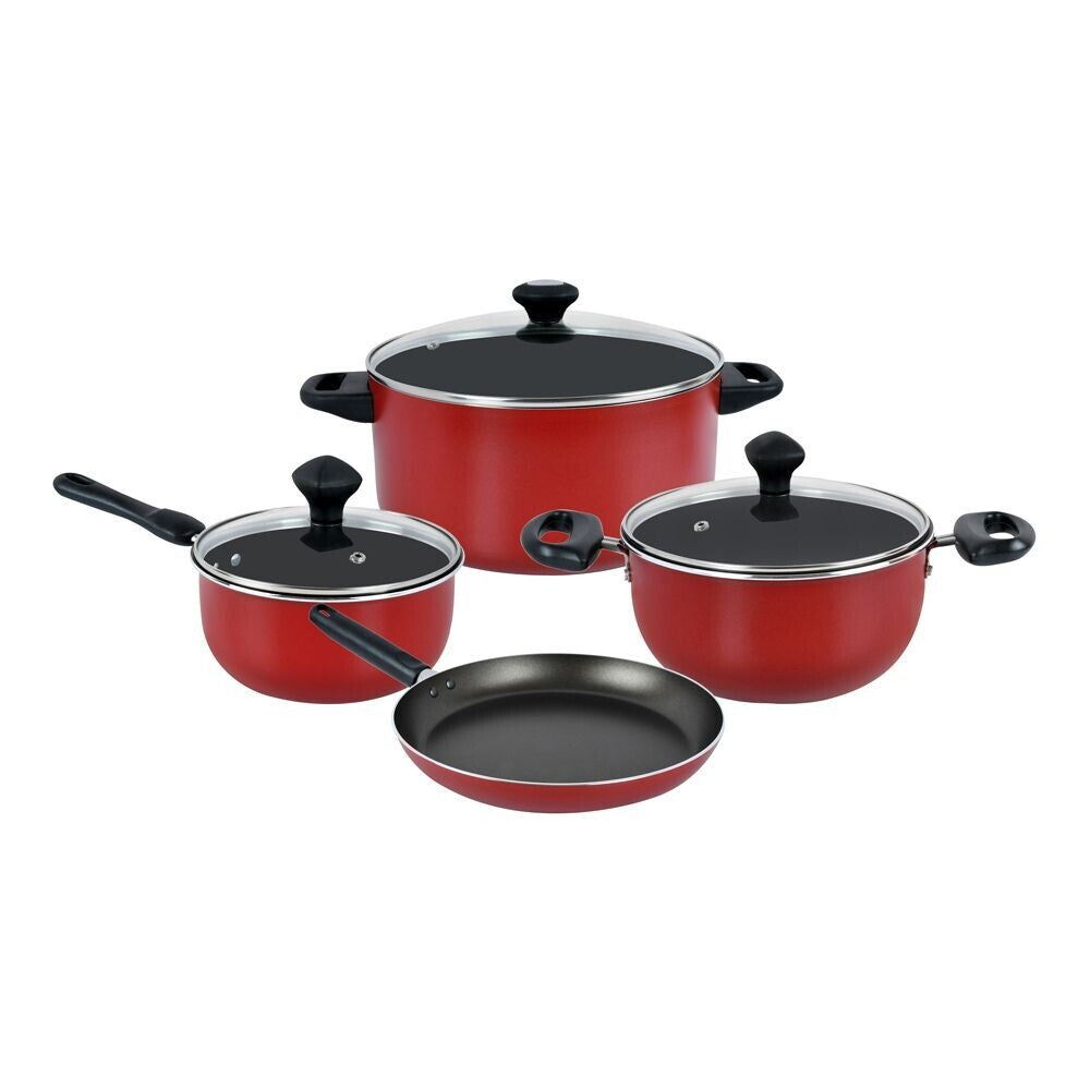 Prestige 7-Piece Non-Stick Cookware Set - Red | PR21568